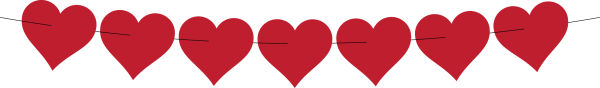 Полоса с сердечками