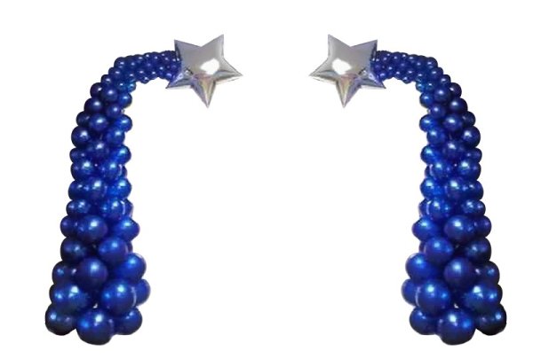 Гирлянда из шаров синяя