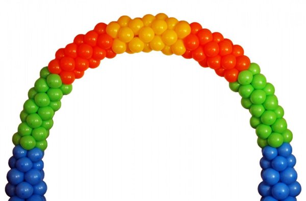 Радуга из воздушных шаров