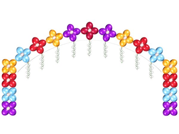 Гирлянда из шаров цветы