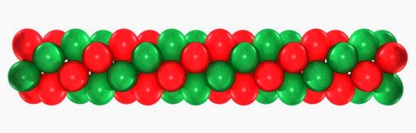 Гирлянда из шаров зеленая