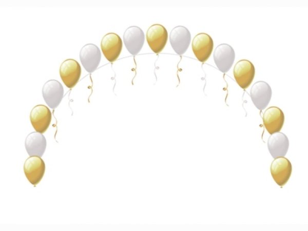 Гирлянда из гелиевых шаров