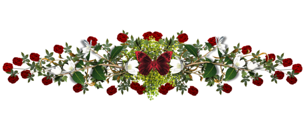 Разделитель с цветами