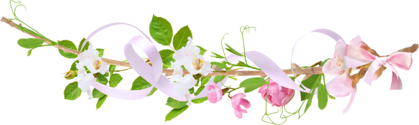 Ленточка из цветов