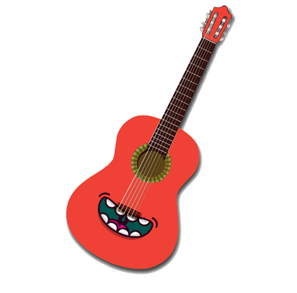 Электрогитара мультяшная