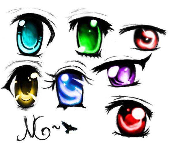 Красивые аниме глаза