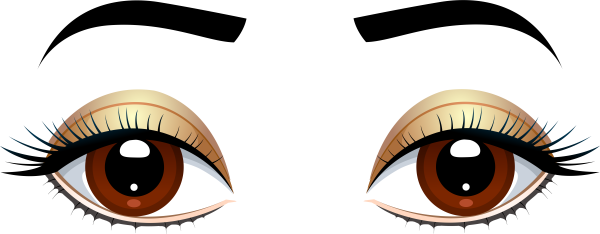Глаза на белом фоне