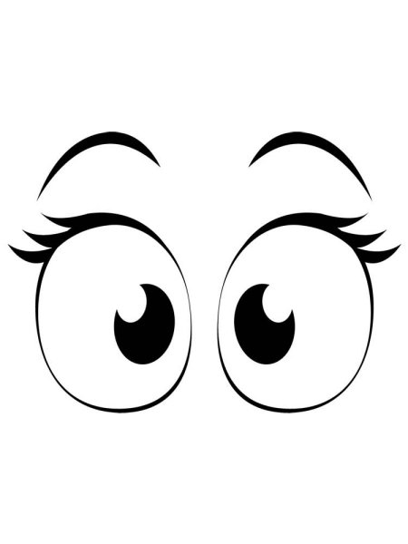 Глаза раскраска для детей