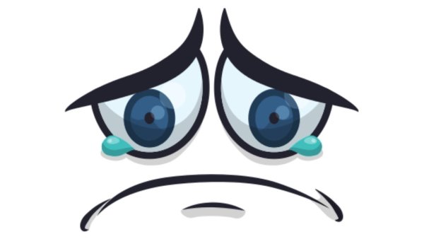 Грустные глаза мультяшные