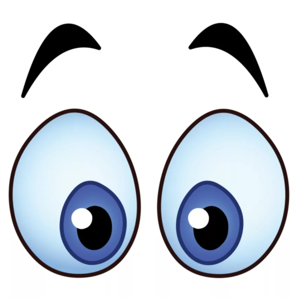 Глаза трафарет