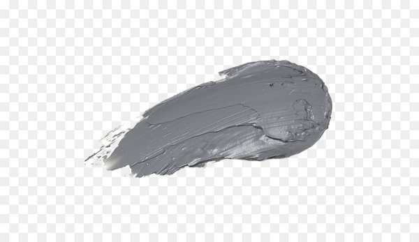 Серый мазок на прозрачном фоне