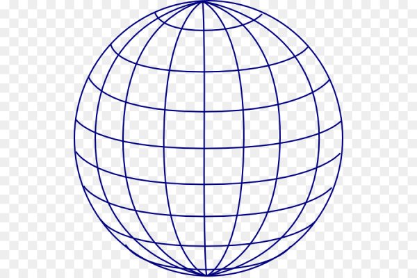 Меридианы и параллели на глобусе