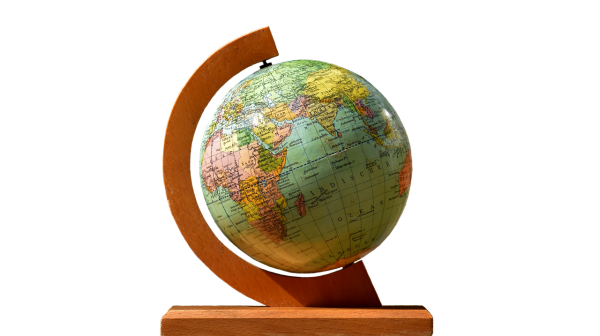 Глобус на прозрачном фоне для фотошопа