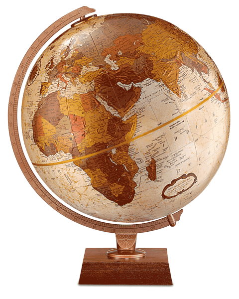 Глобус коричневый