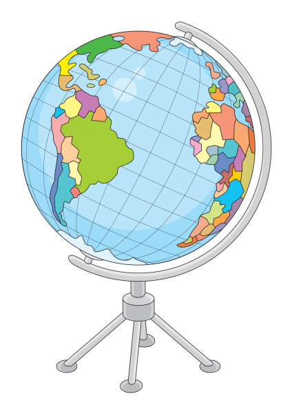 Глобус на прозрачном фоне