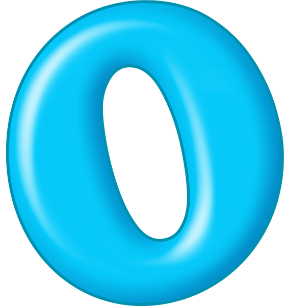 Буквы синие