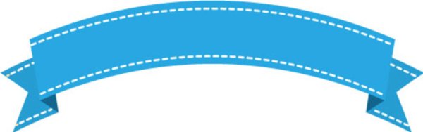 Голубая лента для надписи