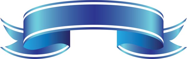 Голубая ленточка для надписи
