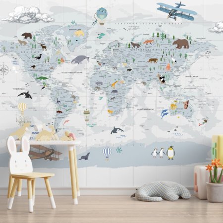 Обои карта мира