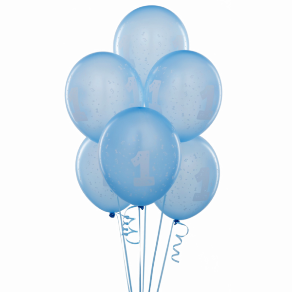 Синие воздушные шары