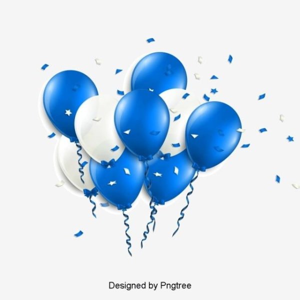 Синий шарик