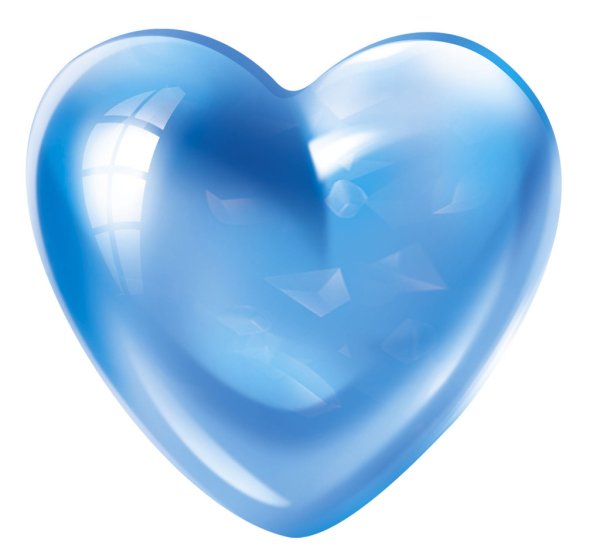 Сердце синее