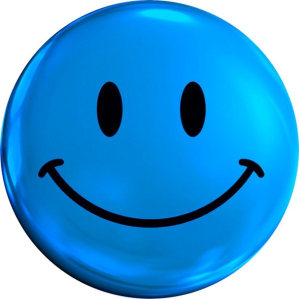 Голубой смайлик