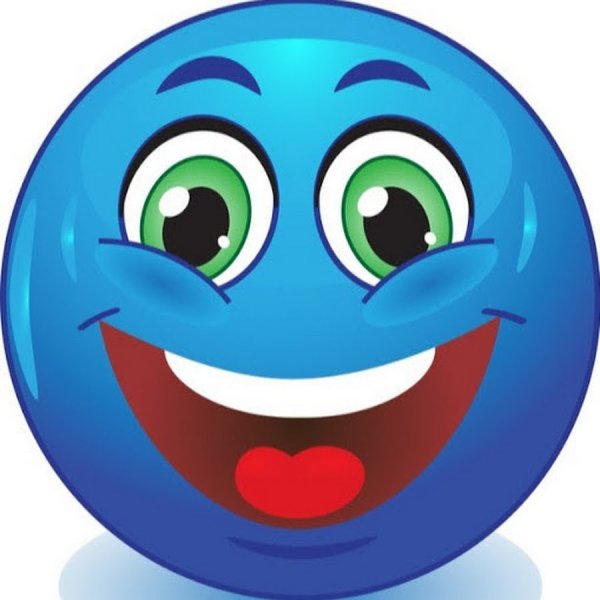 Синий круг с глазками