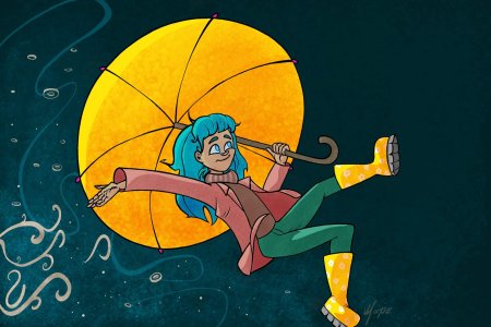 13 Карт зонтик иллюстрация Мангоу