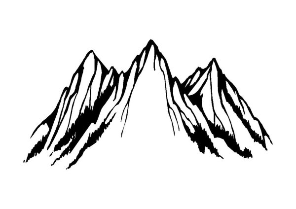 Горы контур