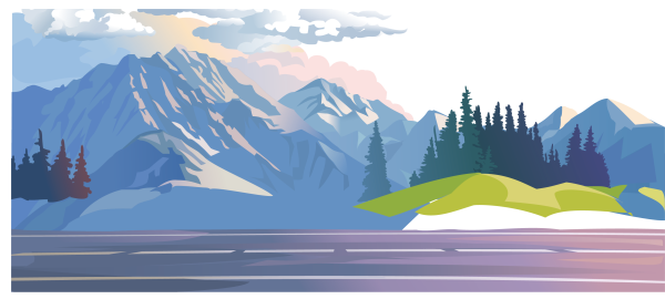 Горы Улан Удэ вектор