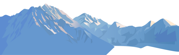 Горы на прозрачном фоне