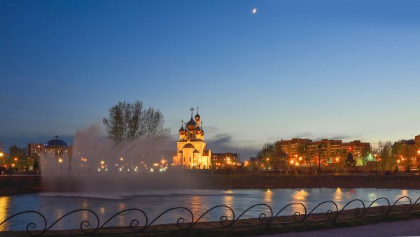 Г Абакан Преображенский парк фонтаны