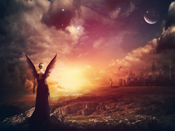 Ангел в небе