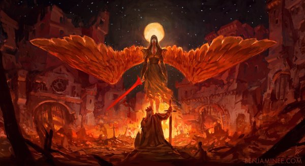 Огненный ангел арт