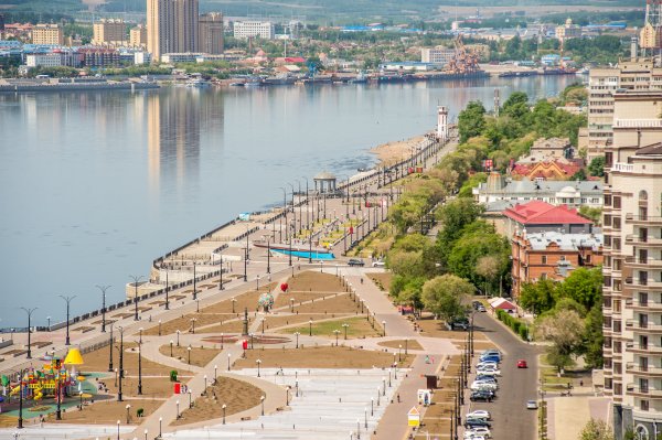 Набережная Благовещенска Амурской области