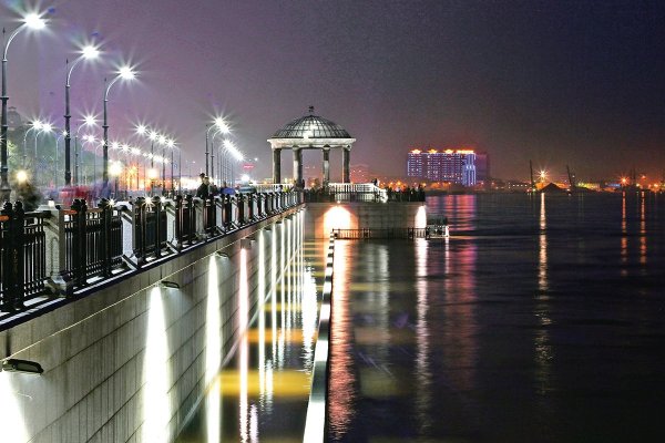 Набережная реки Амур Благовещенск