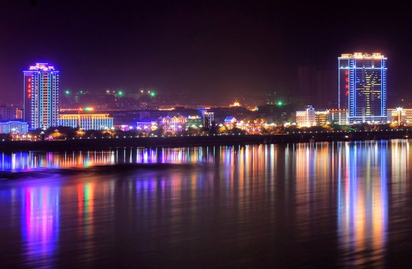 Набережная реки Амур Благовещенск