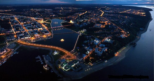 Чебоксары с высоты птичьего полета