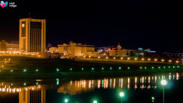 Чебоксары залив ночью