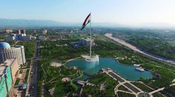 Таджикистан Душанбе сверху