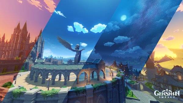 Геншин Импакт город монштад