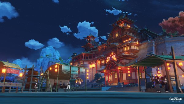 Город арт Геншин