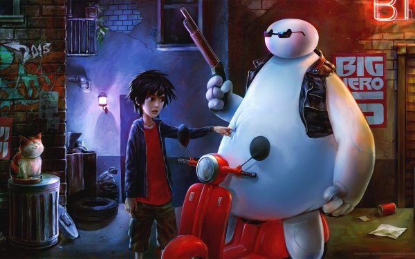 Город героев робот Хиро Хамада