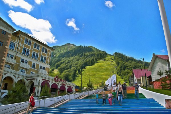 Роза Хутор горки город