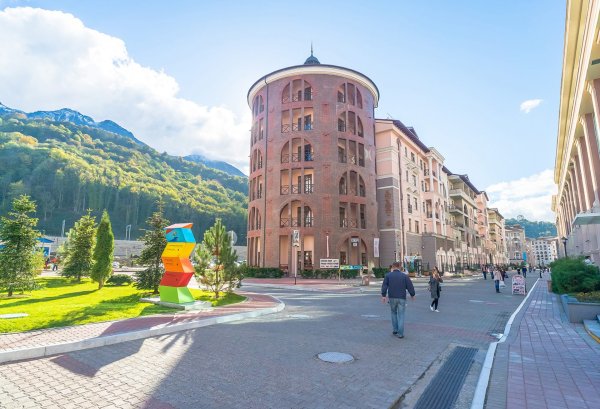 Курорт красная Поляна горки город лето