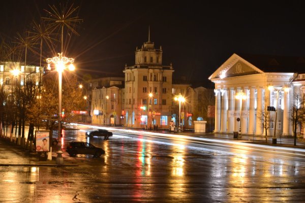 Ночной город г Курган