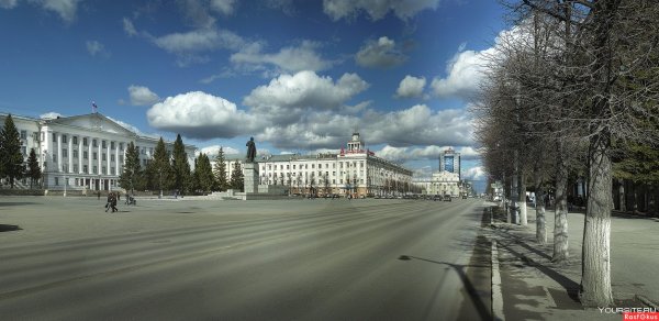 Площадь города Кургана