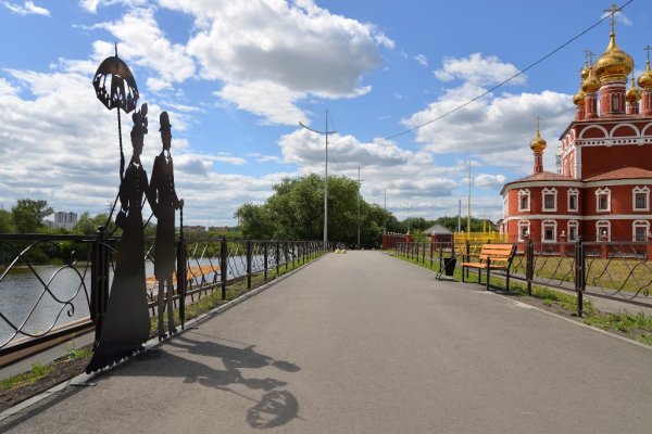 Набережная реки Тобол в Кургане