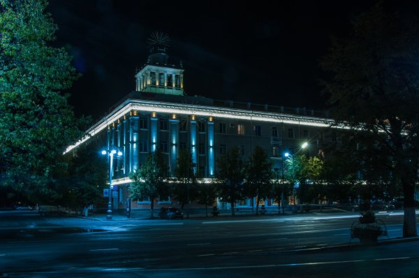 Город Курган Курганская область ночью